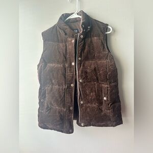 GAP Chocolate Brown Corduroy Vest